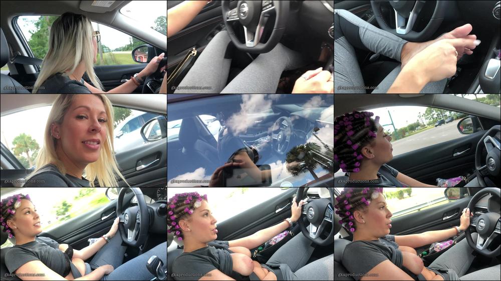 Nikki Brooks Naughty BTS Driving