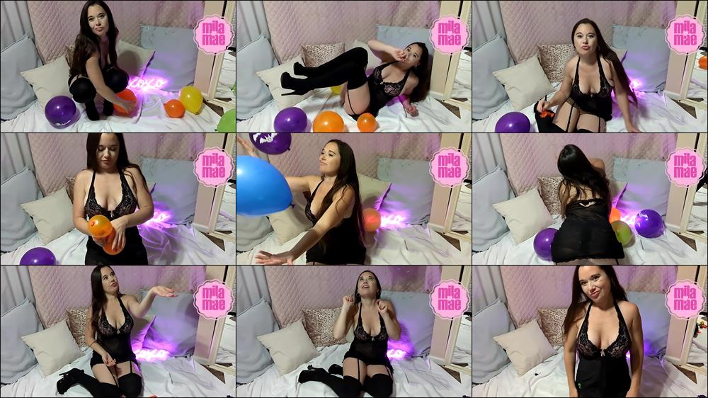 Mila-Maexo-Balloon-Popping-With-Heels