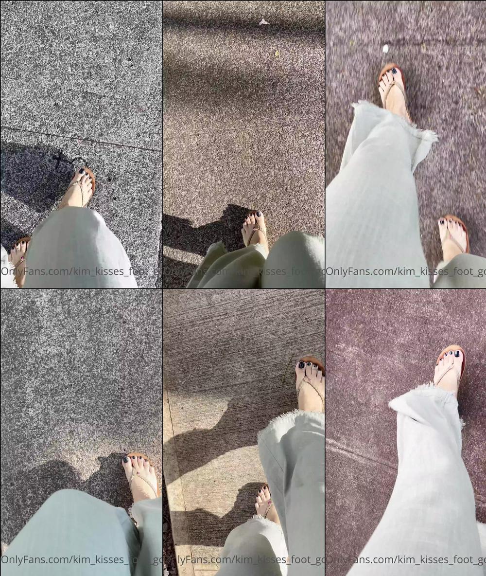 kim kisses foot goddess 02 11 2021 2263680283 walking into november with my tan flojo flip flops