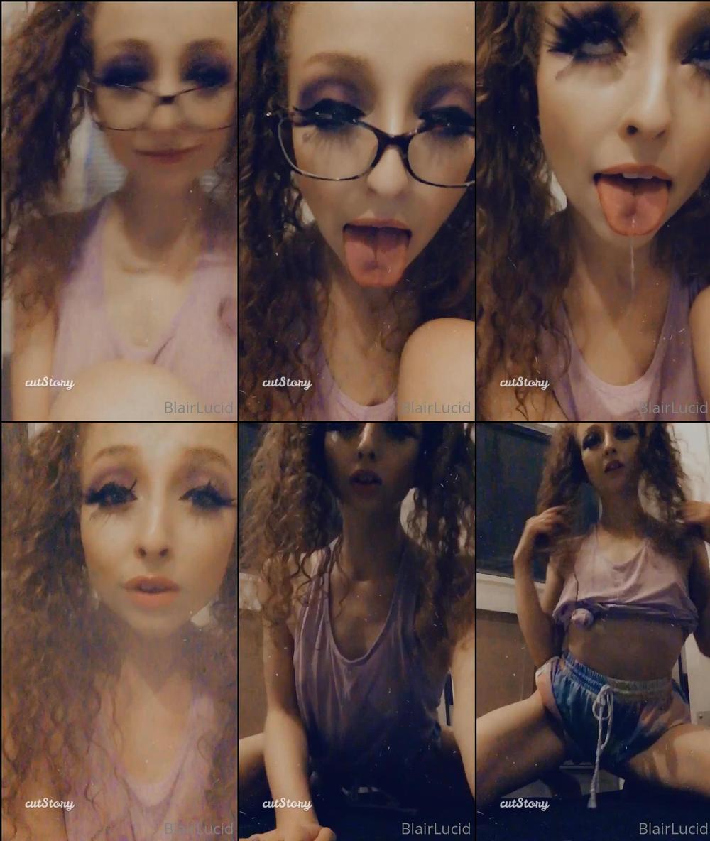 breezyxblair 01 09 2020 812980436 â¨Showing off my pigtails   makeupâ drooling, aheago, a little flashing nâ booty shak