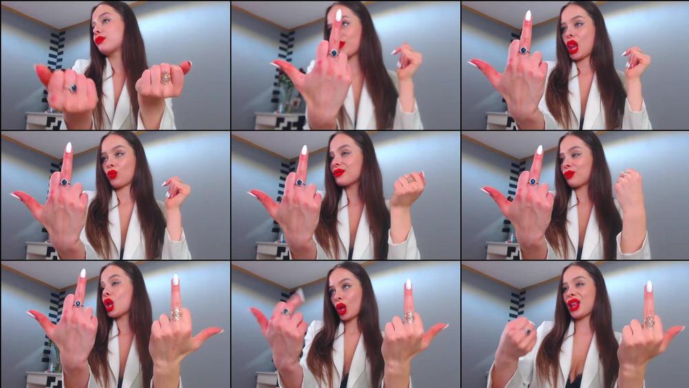 Middle finger fetish from your Mistress - March 30, 2022