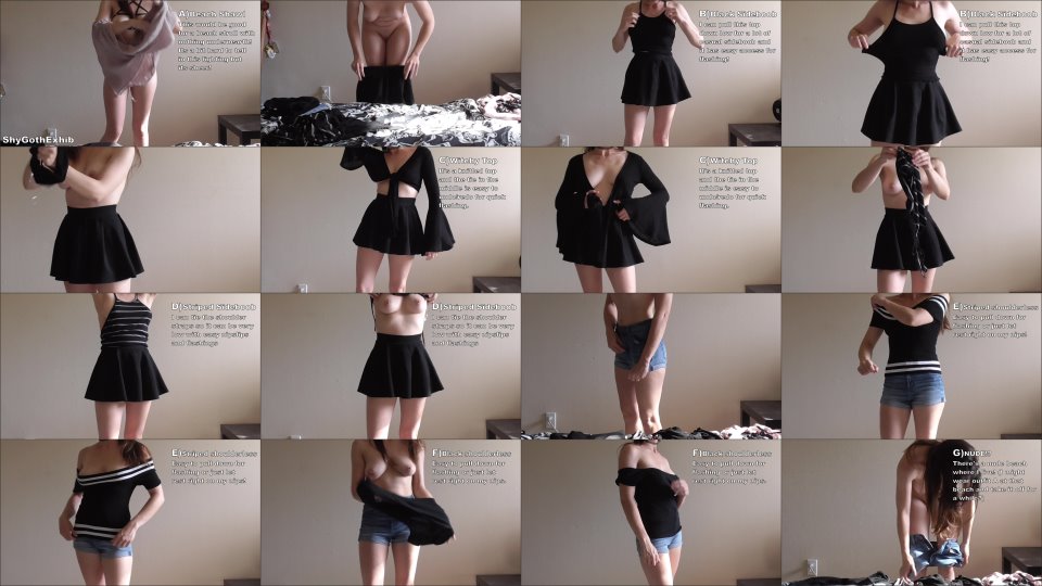 Shy Goth Try On Haul 1 April Changing Video