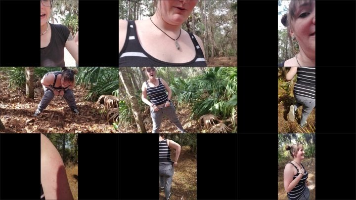 Ellieshae Caught P--Ing In The Woods