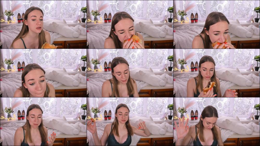 Margo Dirty Sloppy Nasty Eating Burger