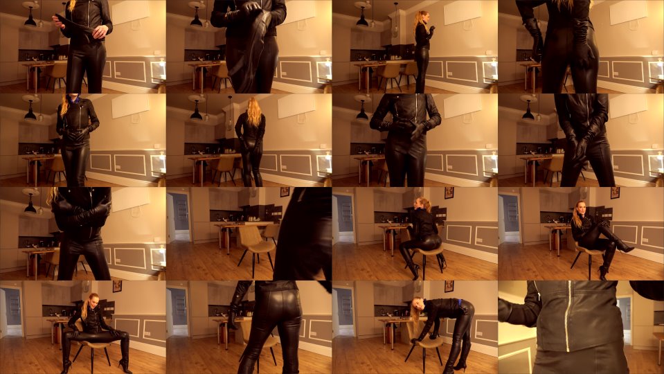 Ariel Anderssen Full Leather Outfit