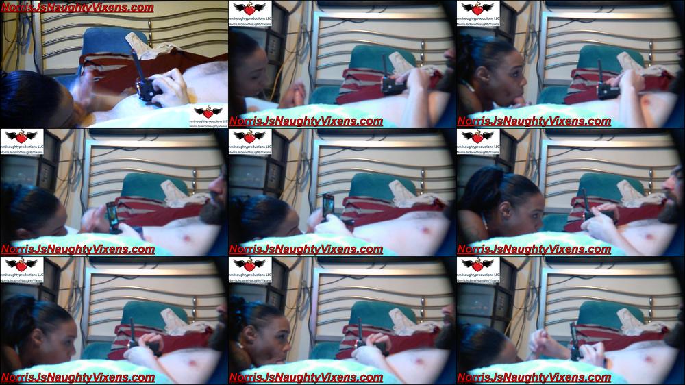 Ebony maid gives oral pleasure to vet