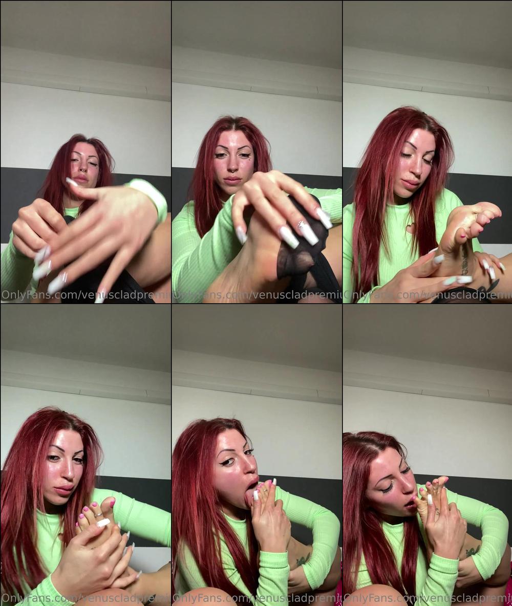 venuscladpremium 08 02 2023 2768507587 Here is the THIRD part of the self worship video where I take off my socks  I want lot