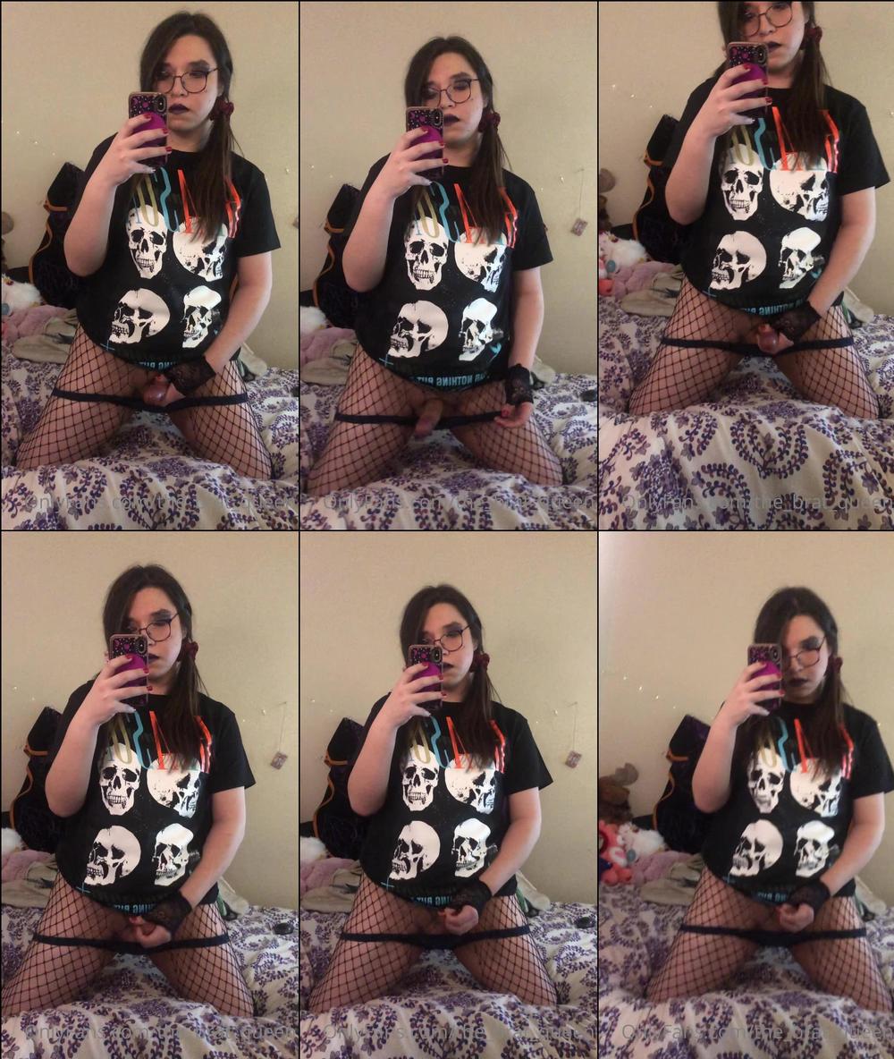 the_brat_queen 07 05 2021 2102873837 Just hanging out on the bed with my plushies, being a bad girl 