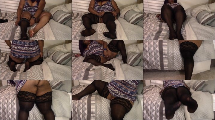 Josie4Yourpleasure Trying On Black Stockings Gift Hd