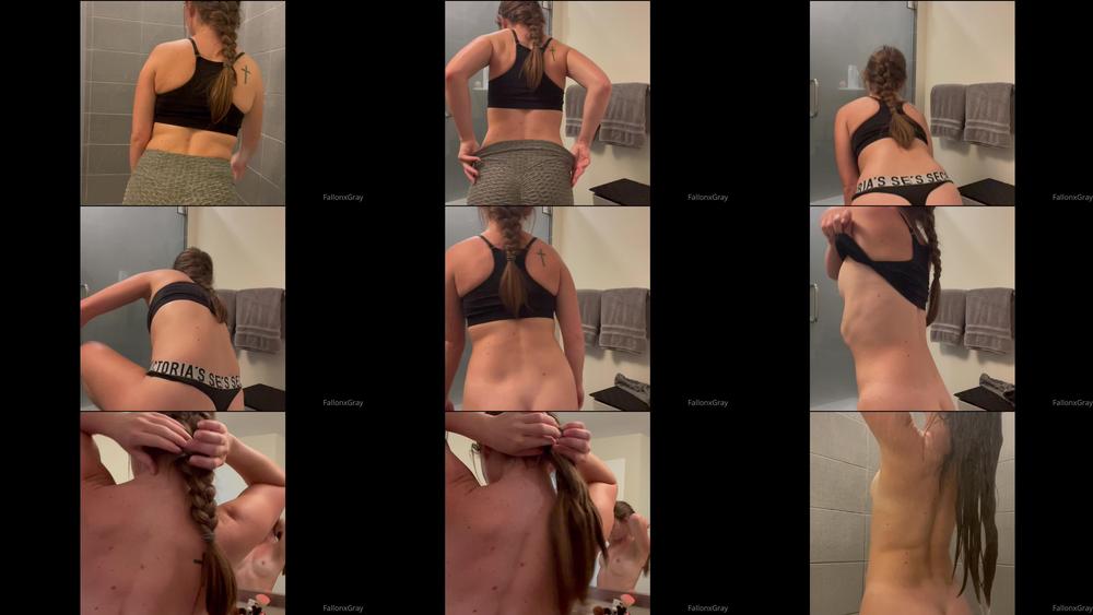 fallonxgray 11 08 2022 2556779074 good morning, come take a post gym shower with me 