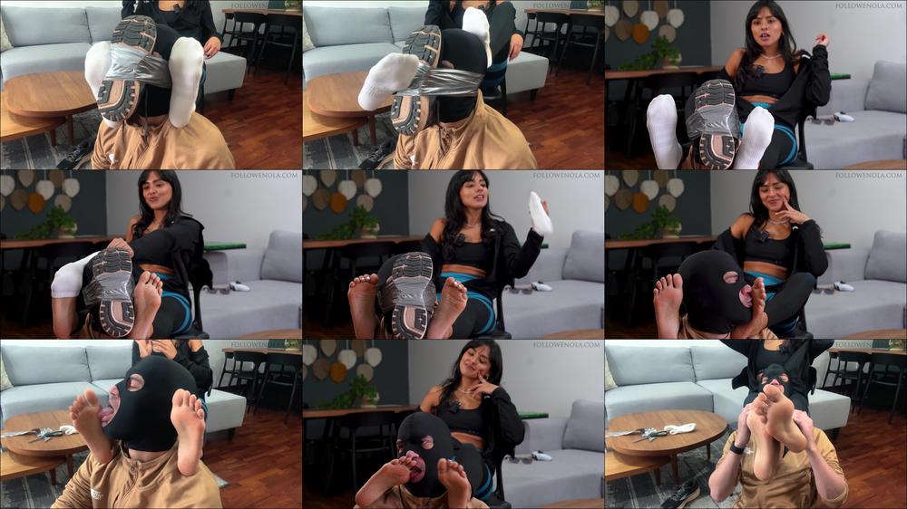 Mistress Enola Fetish - Stinky Shoe Slavery - Sniffing And Worship Session - Mistress Enola 4K