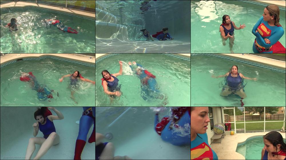 Superheroines Attacked Underwater