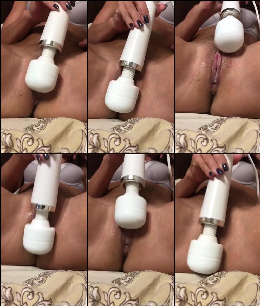 crazywifeslut 02 07 2022 399494387593125888 I decided to share with my fans a video about how I masturbate my wet pussy with a Magic W