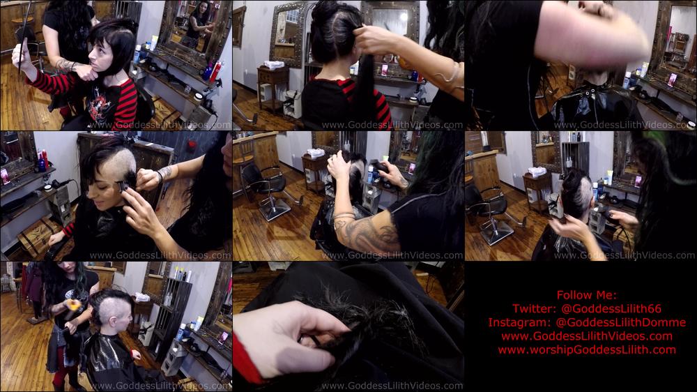 Goddess Lilith Shaving My Long Hair Off Part 1 Of 3