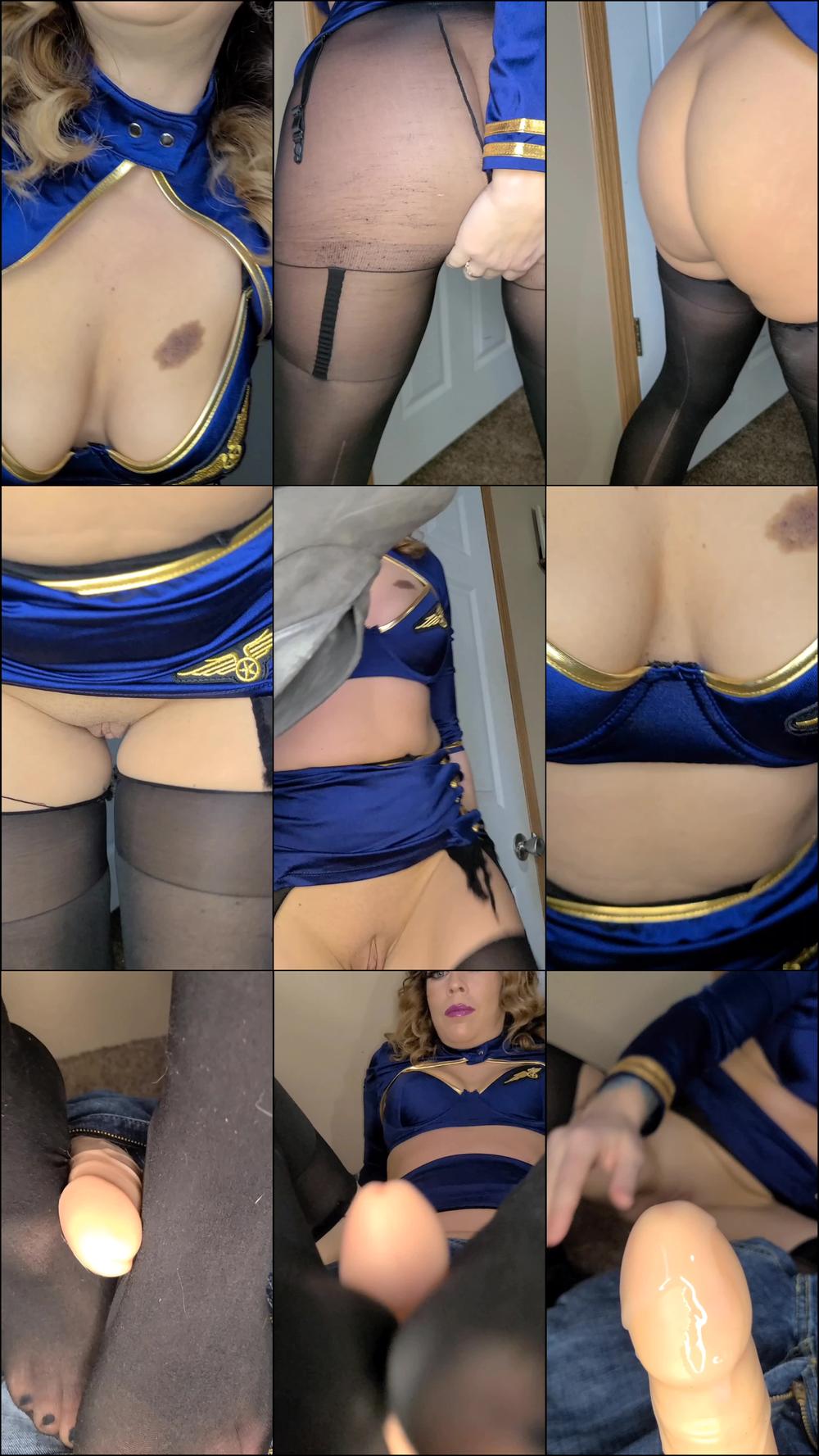 Flight Attendant Pantyhose Foot Job