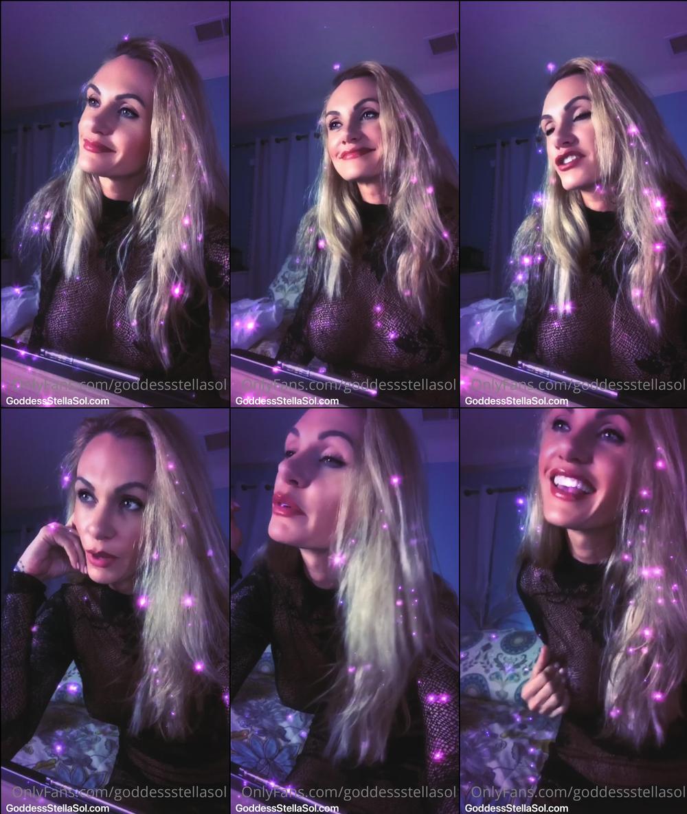 goddessstellasol 01 05 2021 2098406152 Listen to that bitch losing his mind during our virtual session. Lol  But more importantly