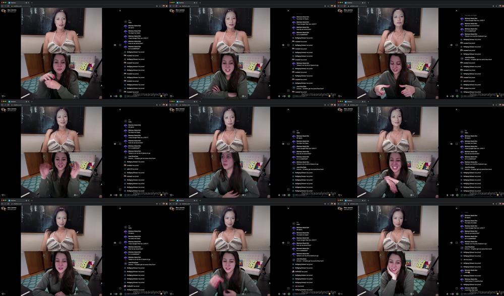 ceara lynch 08 06 2020 45622632 short screen grab from my livestream with jasmine toda