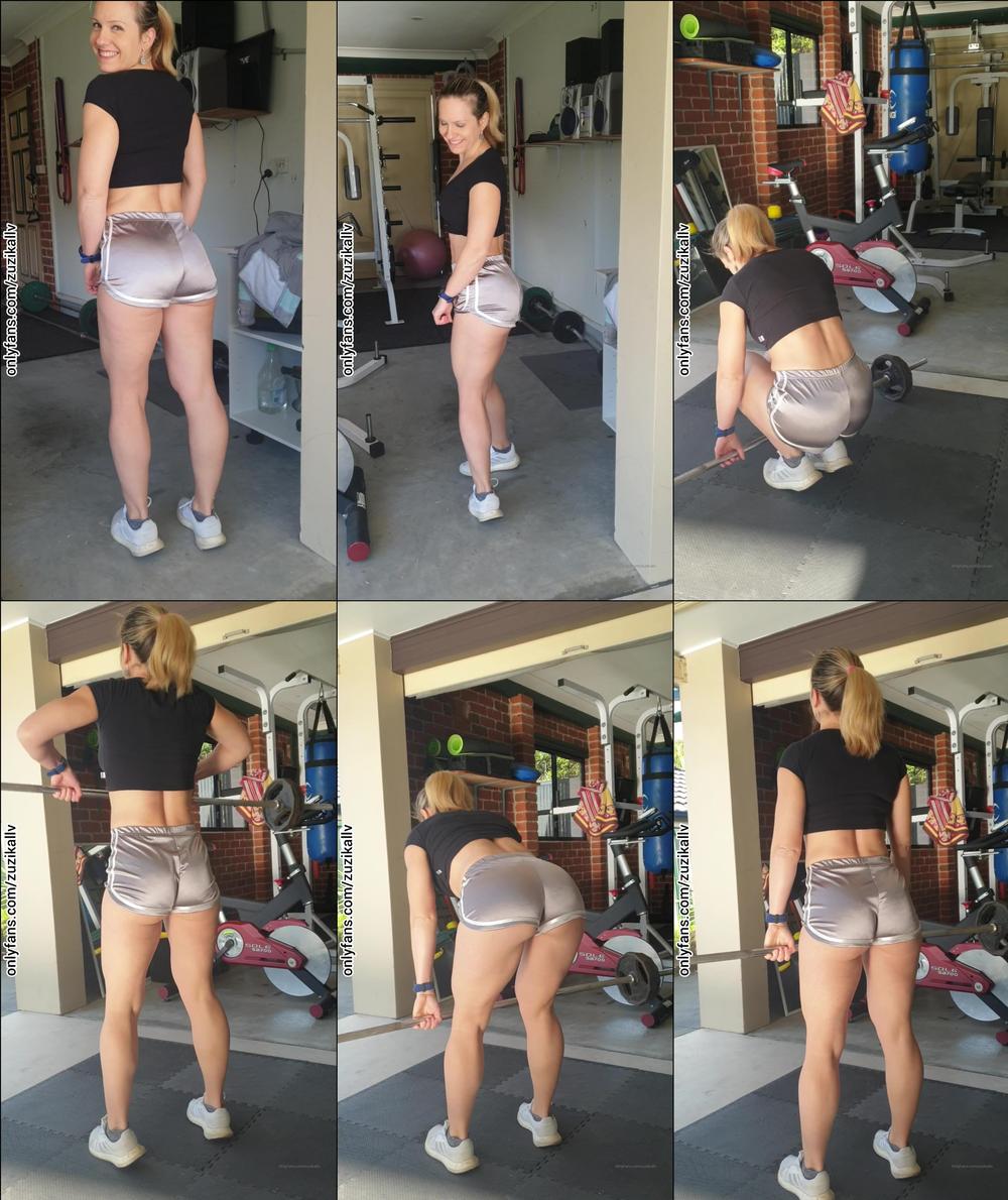 zuzikallv 14 10 2020 1073387709 happy hump day little workout video in my shiny shorts