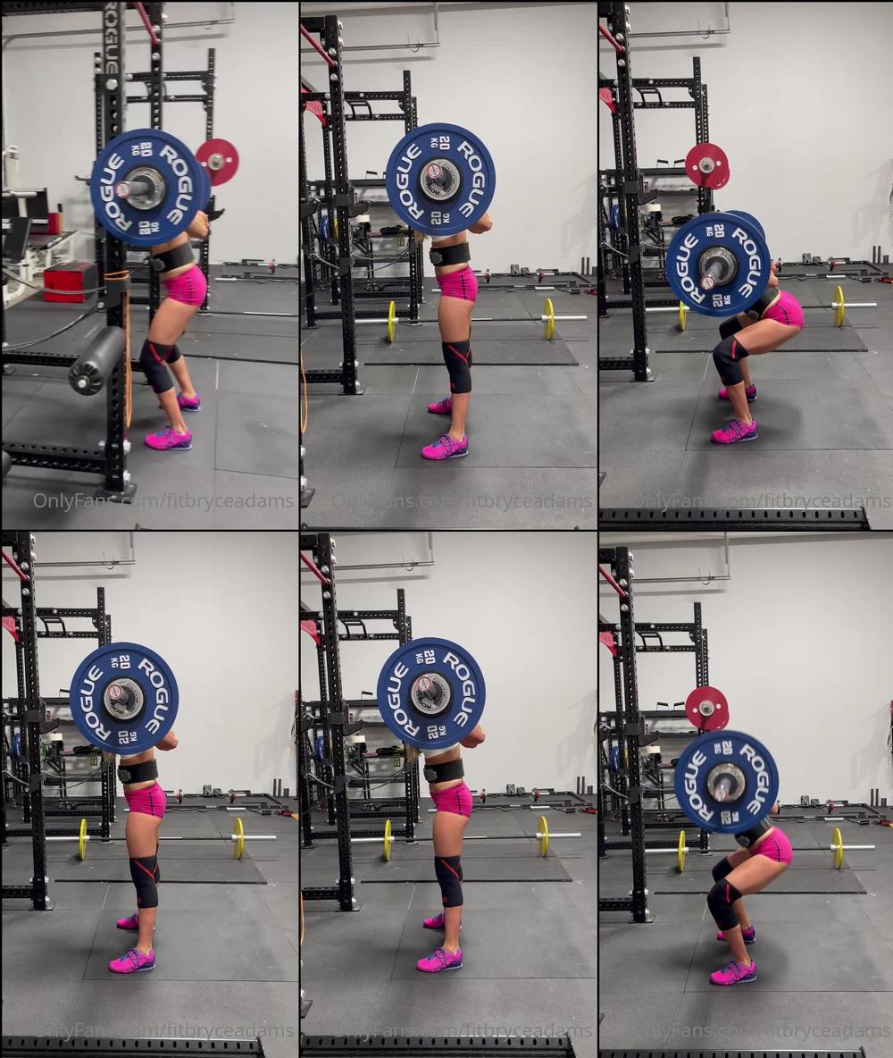 fitbryceadams 185548024 2021 08 23 My Squatsï¸ââï¸ were stalled out for a while, I felt like a little girl couldn't lift weights bigger 