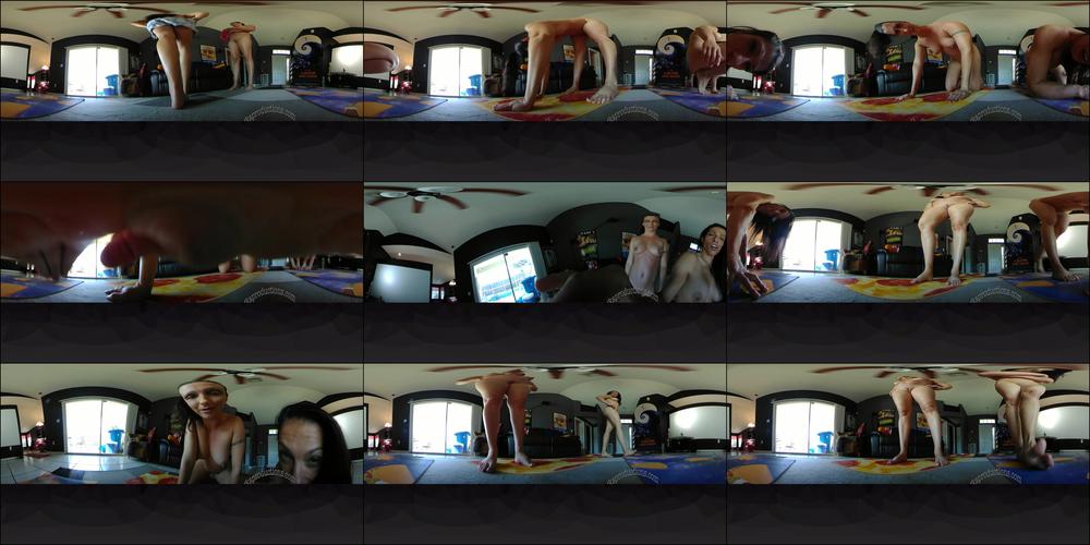 VR360* Caught Spying On Yoga Giantess