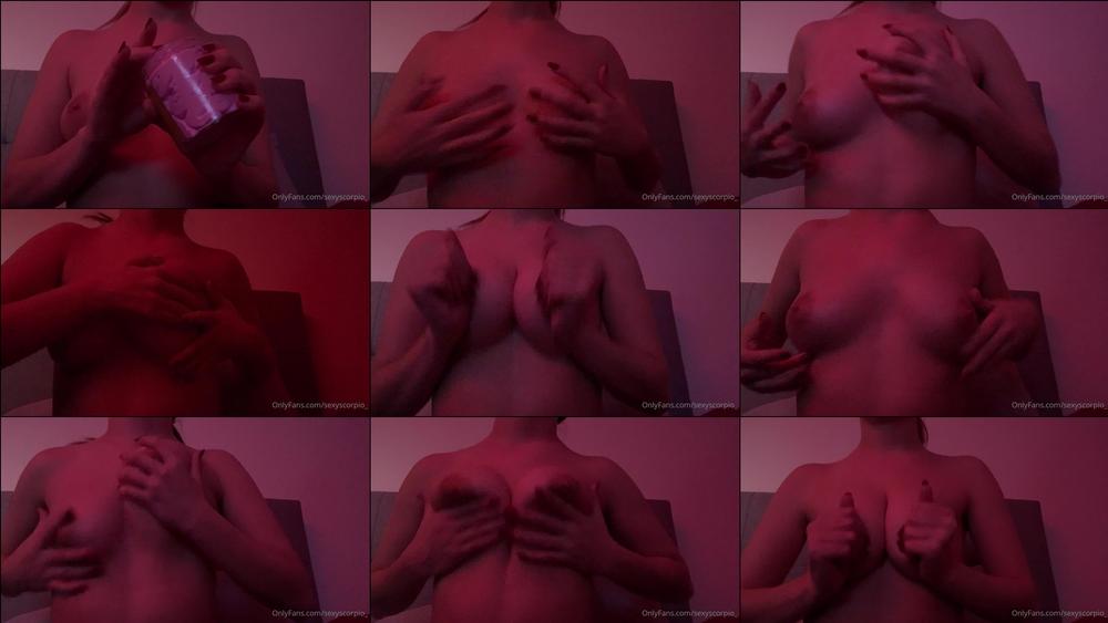 sexyscorpio_ 06 04 2021 2074840142 My favorite part of the night is when I get to lotion up my tits. Now I feel so soft and s