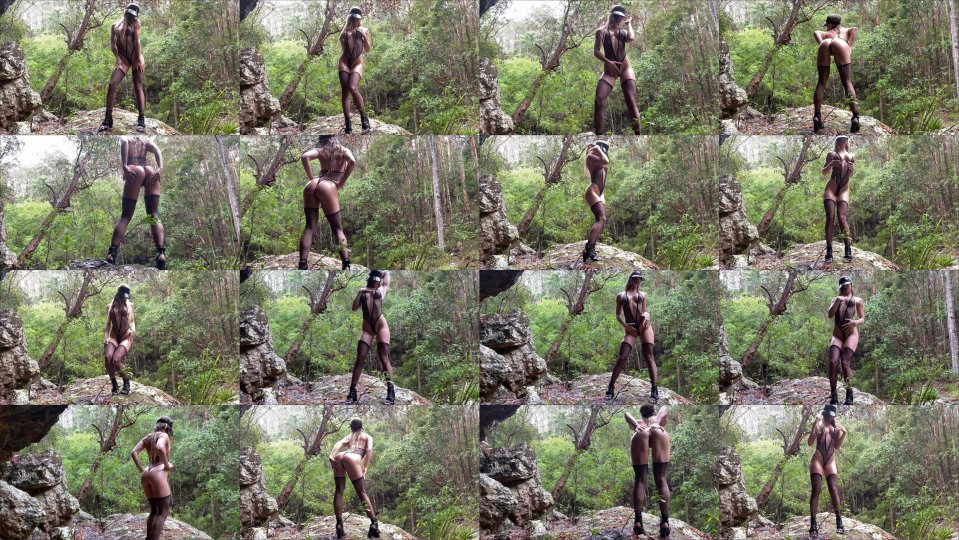 Scarlet Chase Sexy Public Dancing In Fishnets