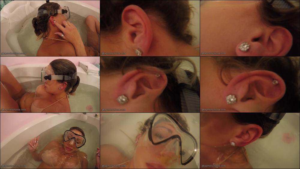 Nikki Brooks Bikini BathTub Ear Bubbles