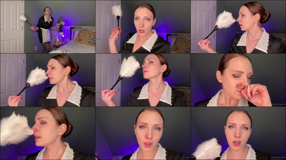 Maid Sneezes from Feather Duster