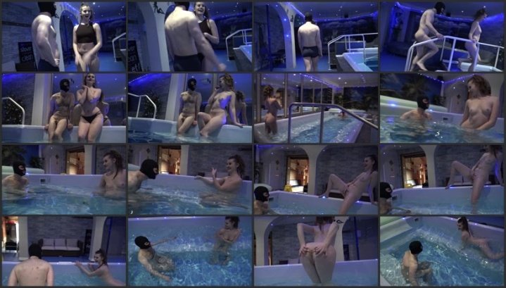 Brook Logan Dares In The Pool