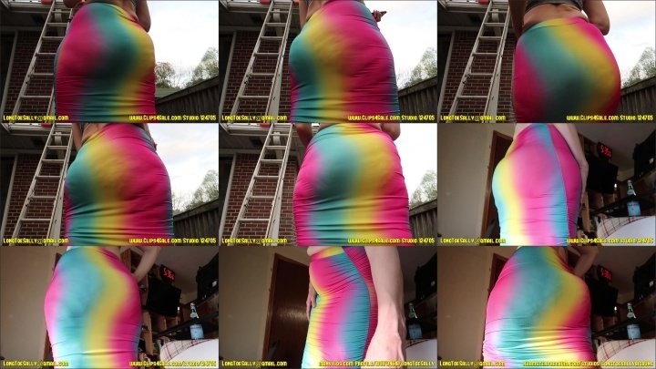 Longtoesally What A Booty Rainbow Skirt Pov2