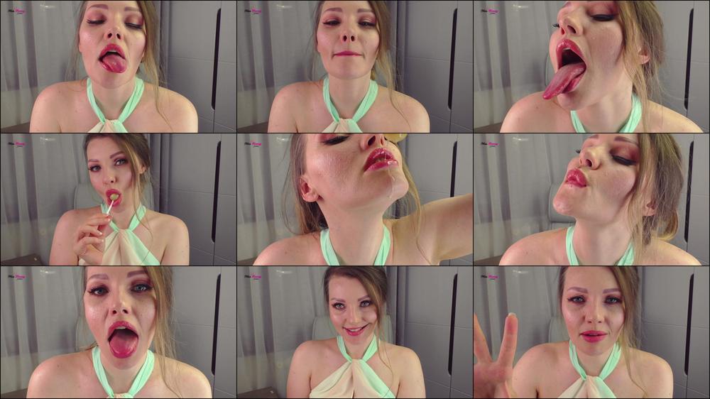 Tongue, Lollipop, Spit Play with JOI