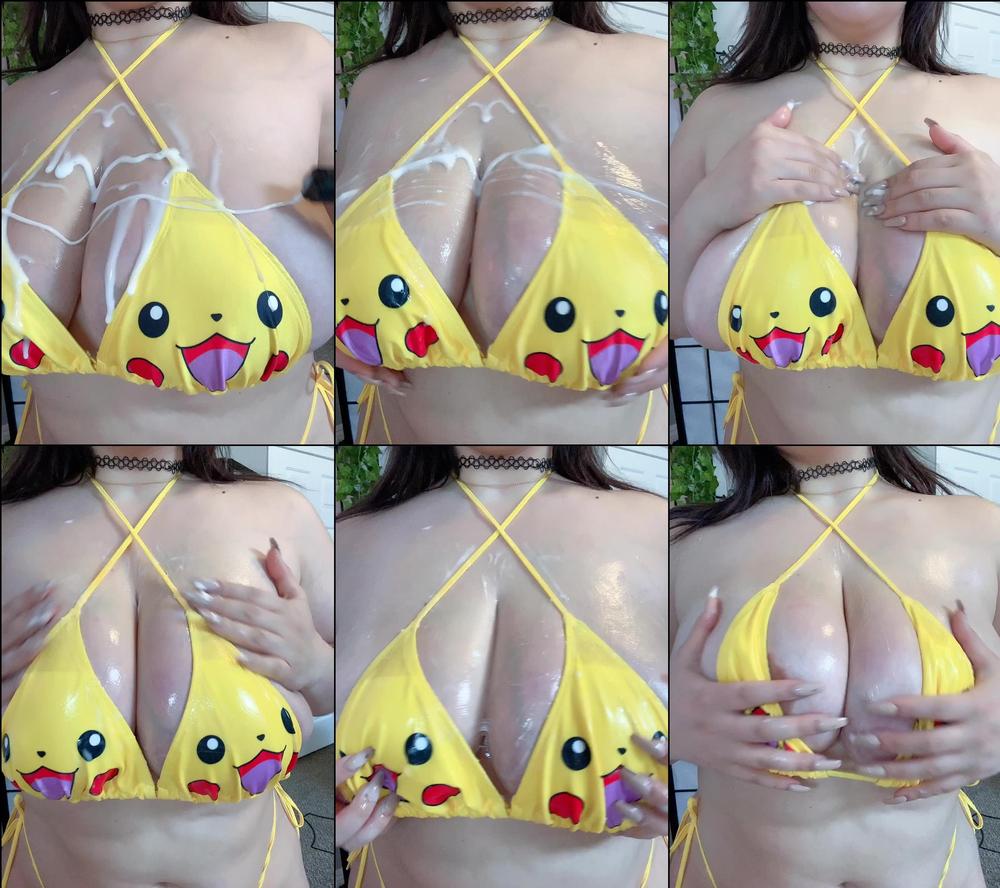 momokun 19 01 2020 130132589 Pikachu cum load tit rubbing oiled up