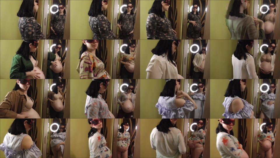 Annamanyvids Pregnant Girl Trying On Dresses And Suit