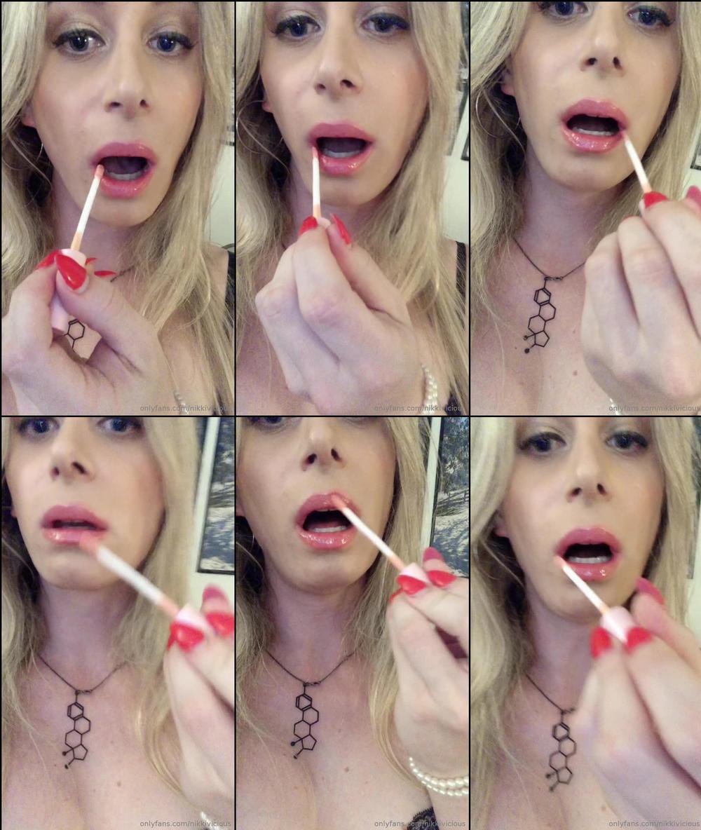 nikkivicious 09 04 2019 27697344 lip gloss makes me feel like such a bitch, i love it.