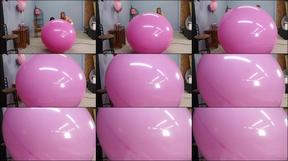 55-Inch Balloon Blow to Pop W/Slo Mo