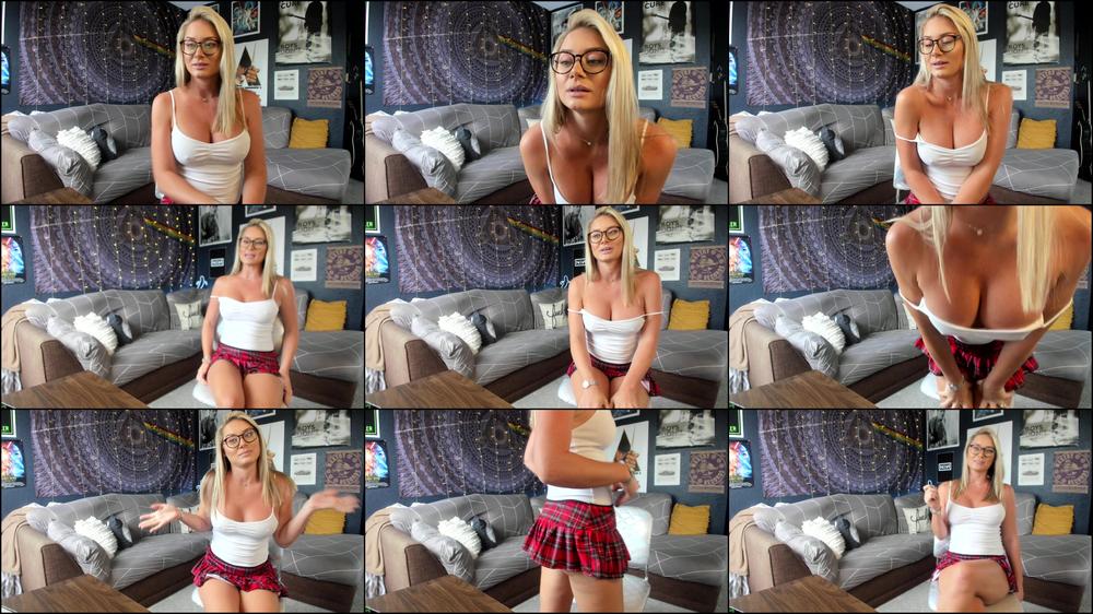 School Day Without Bra or Panties