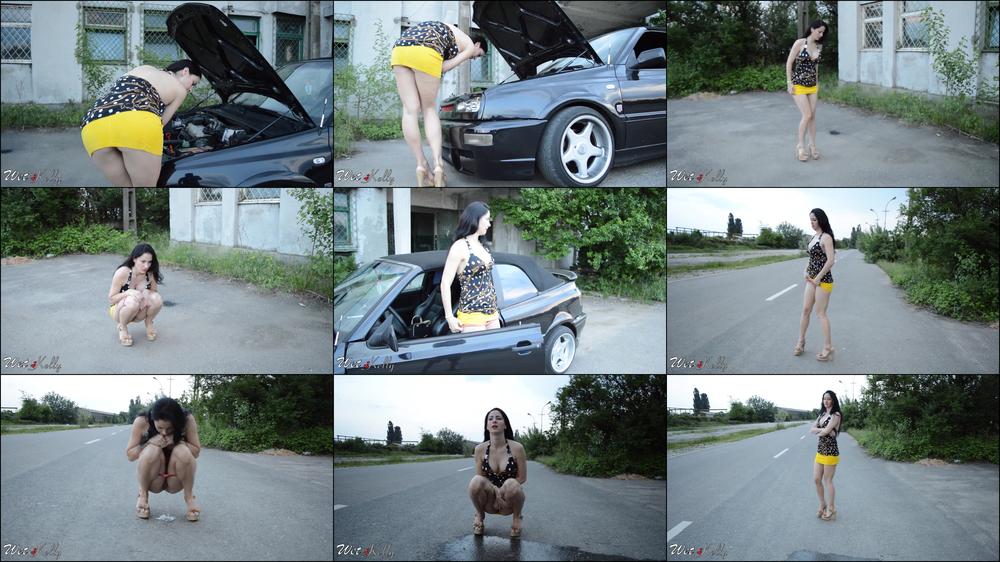 Wet Kelly Pee In The Middle Of The Road