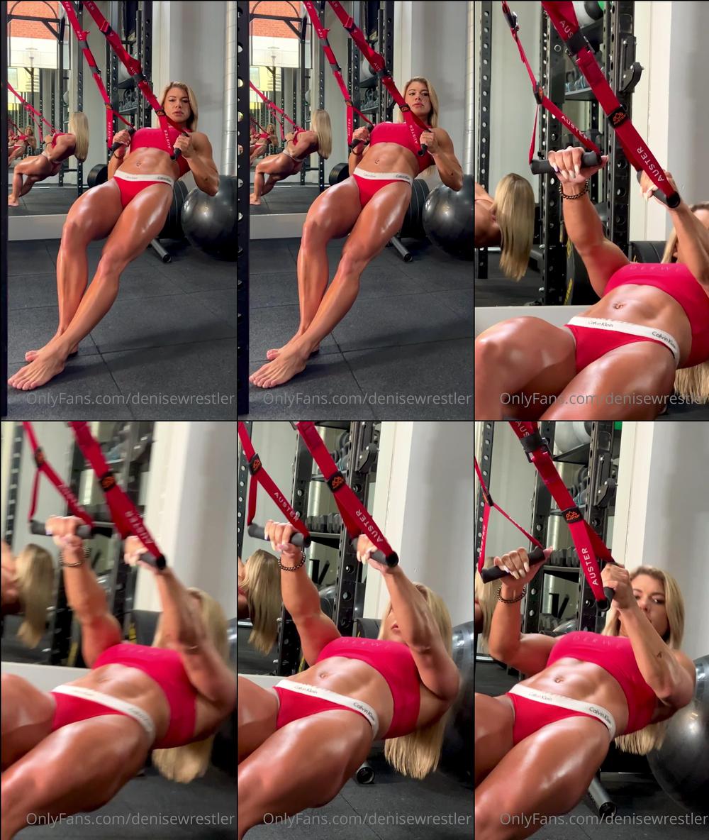 deniseanders 08 11 2022 2603810311  Back in the gym working out with me, watching me glisten as I look over at you kn