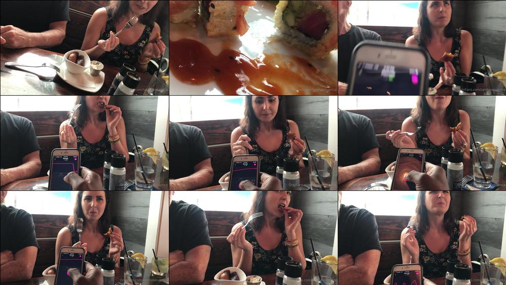 iamhelenaprice 05 12 2020 1388132589 Trying to eat while he controls my lush, I keep cumming I can barely chew my food