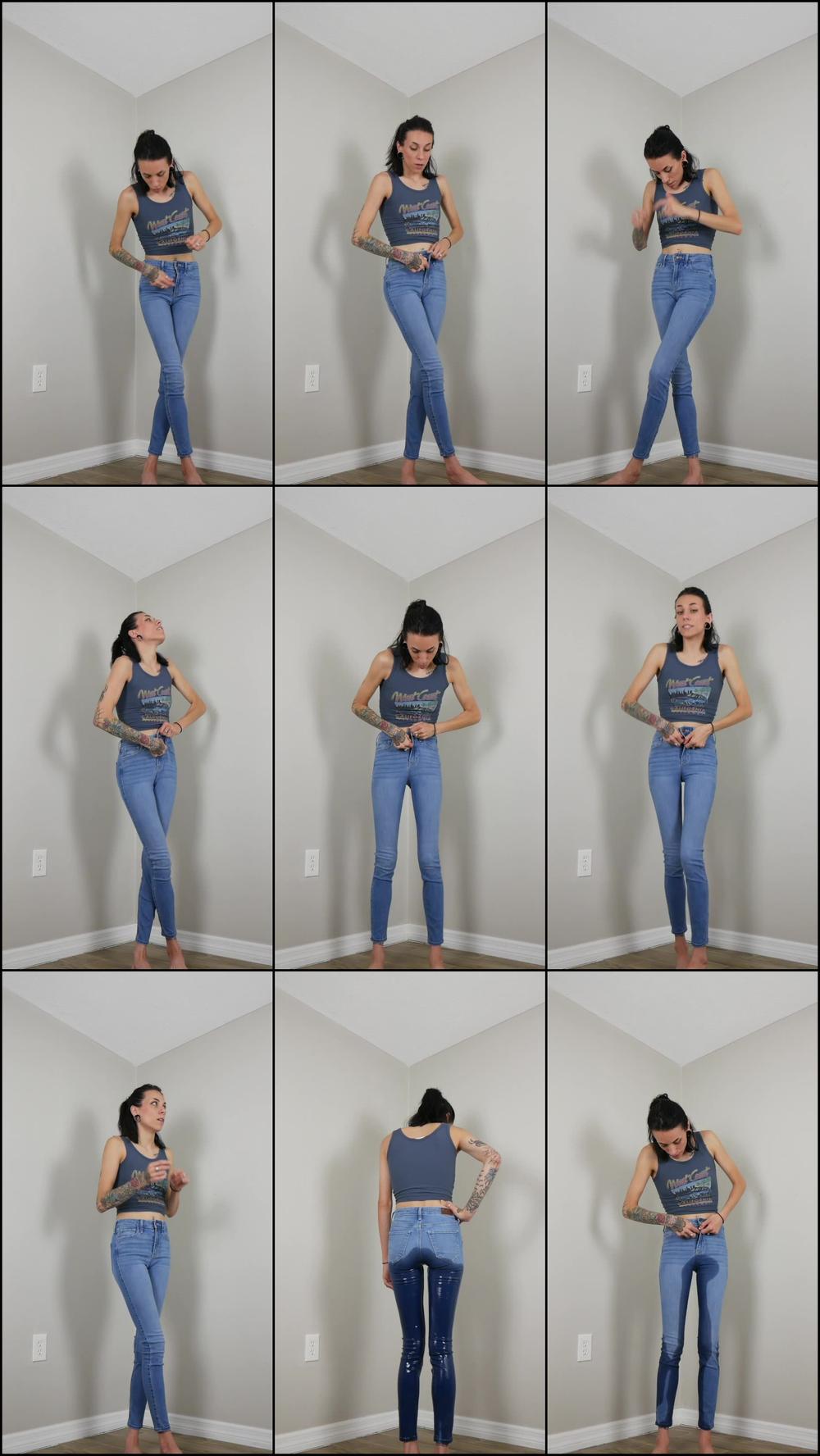 Stuck Zipper Jeans Wetting - August 13, 2023