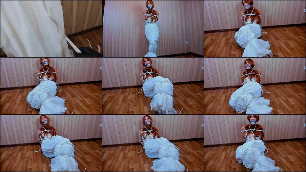 Hand-gagged Bride in trouble
