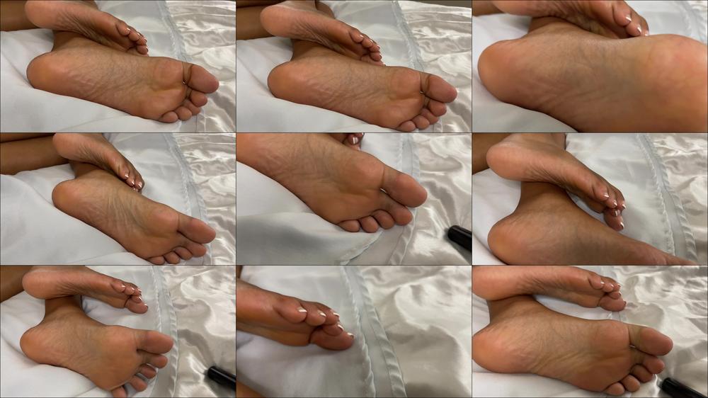 Ebony Feet Close Up During Anal