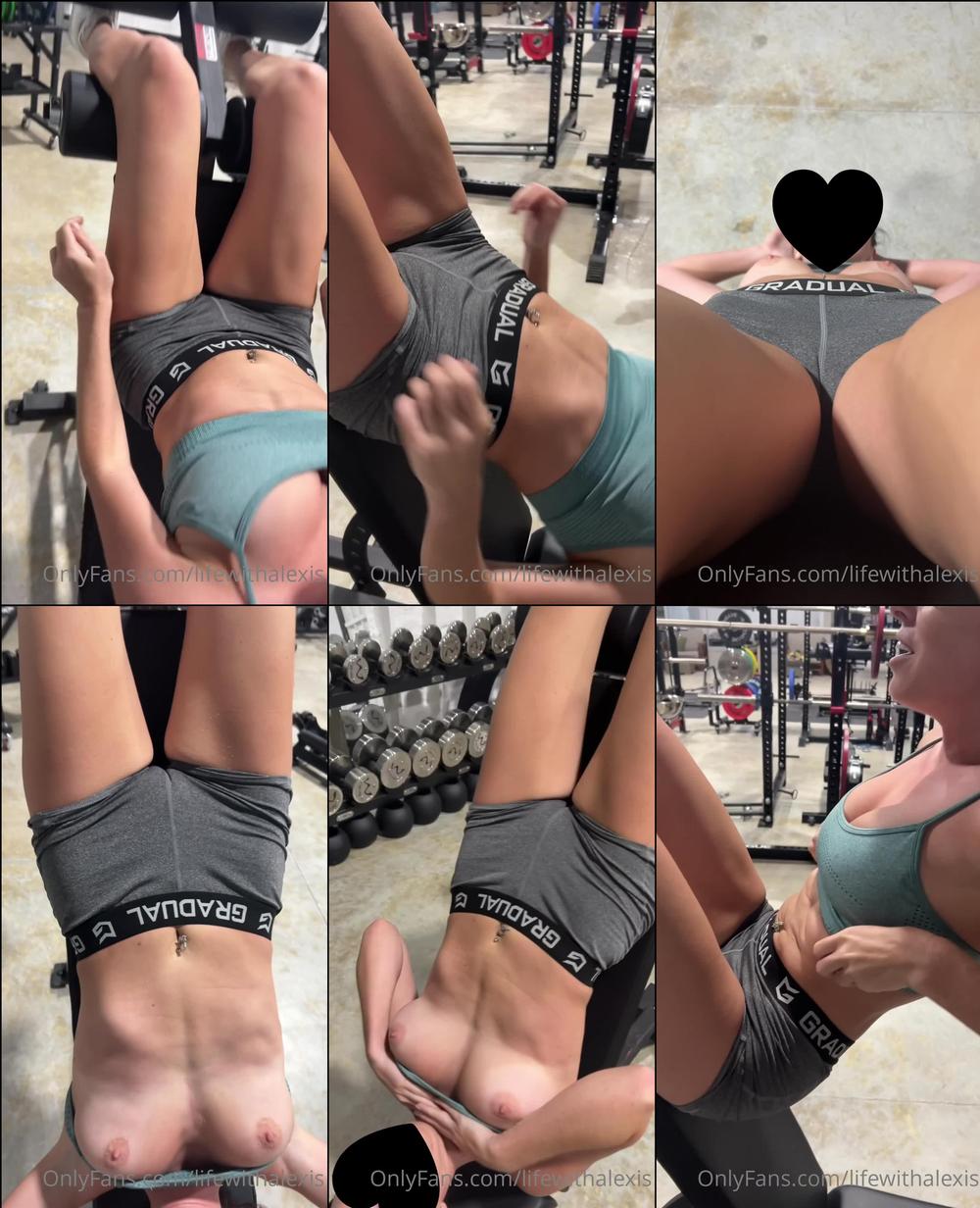 lifewithalexis 08 10 2022 2632370176 Hanging around in the gym with @fitbryceadams and @tmotp ï¸ââï¸