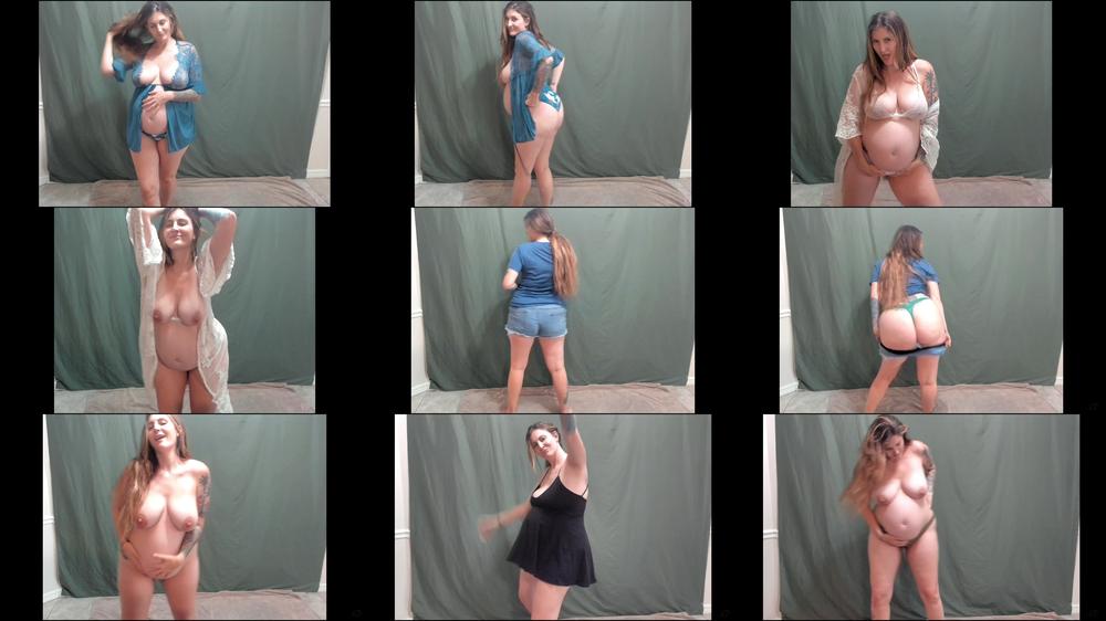 32 weeks Pregnant Strip Tease Four Songs