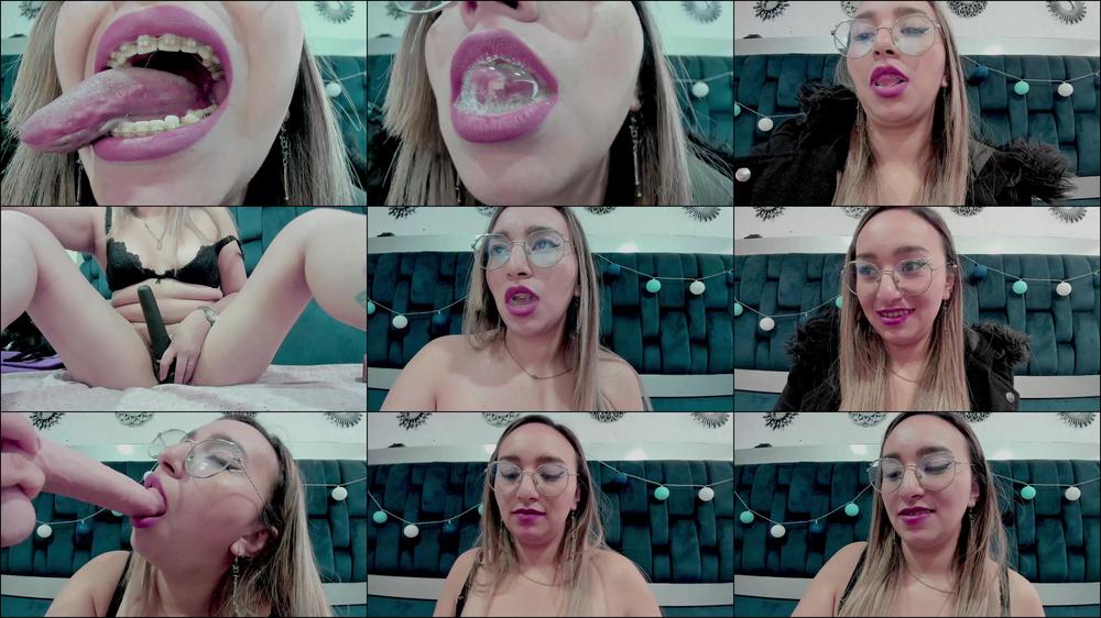 Spit Junkie: Spit Addict masturbation rubbing clit