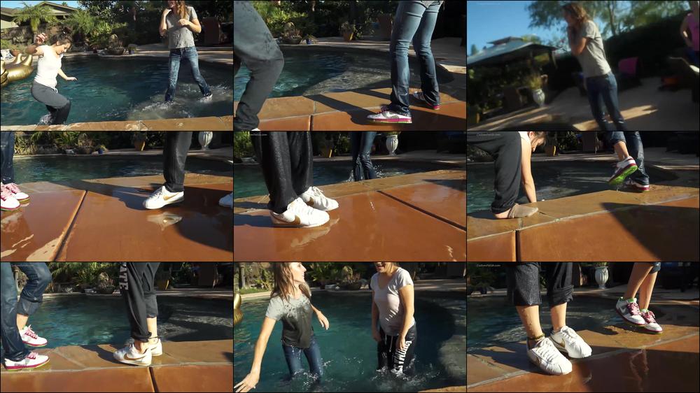 Madison and Renee Get Wet