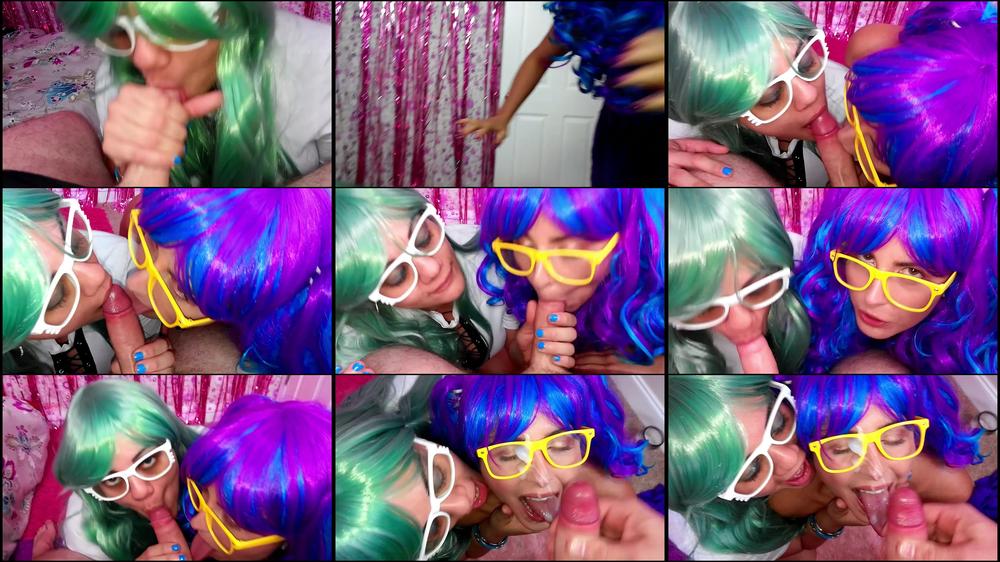 Blowjob Leads To Facial With Glasses On