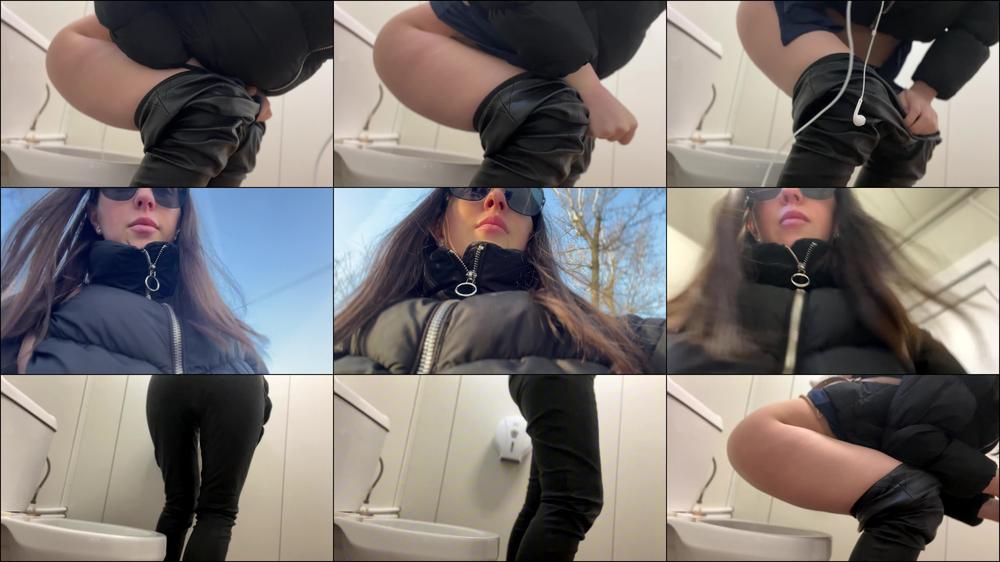 PEE in public restroom