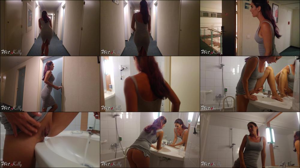 Wet Kelly Pee Desperation In The Hotel Room Sink