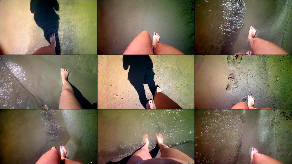 Walking Bare Feet in the sand - September 19, 2019